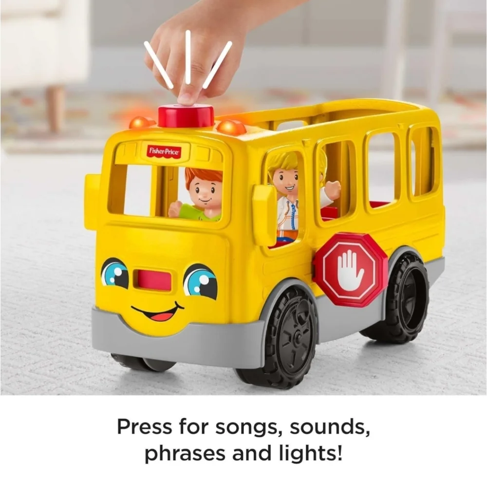Fisher-Price Little People‎ Sit with Me Smiling Yellow School Bus with Figures